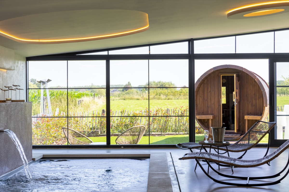 Privé-wellness met binnenzwembad — B&B Wetteren